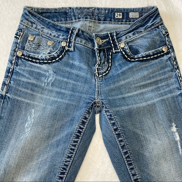 Miss Me Jeans Easy Boot JE1053ER Size 24 - Picture 4 of 10